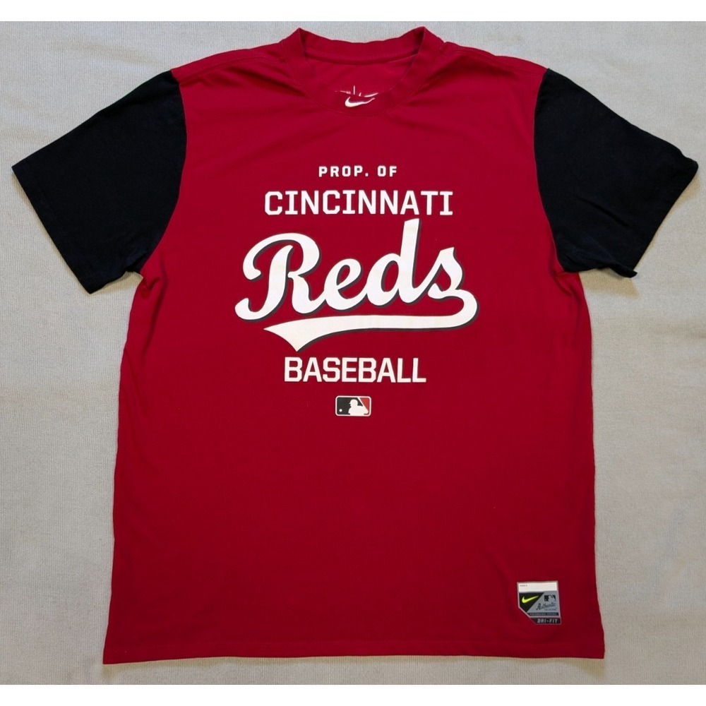 Cincinnati Red Shirt Mens XL Nike Dri-Fit Training Performance Center Swoosh MLB